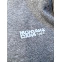 Montana Logo Hooded Zipper grau meliert