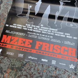 MZEE Frisch 93 - Original Hip Hop Jam Plakat