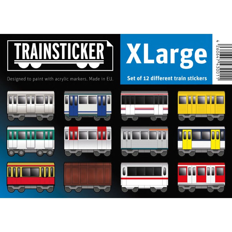 Trainsticker (12 Stk.) X-Large
