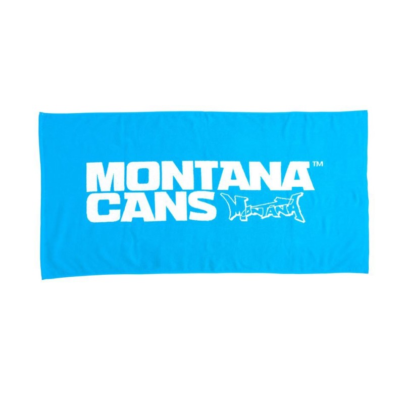 Montana Handtuch Typo+Logo Blue