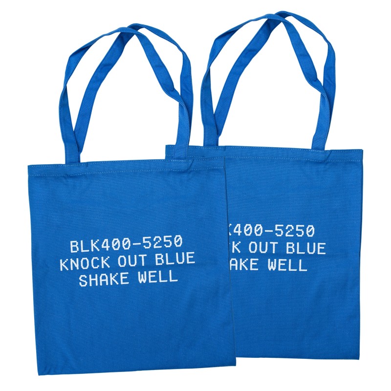 Montana Cotton Bag - Donut Print -  5250 Knock Out Blue