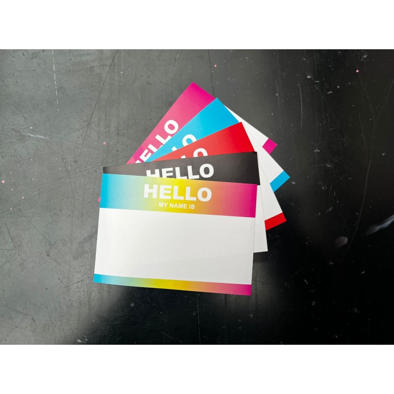Hello my name is... Stickerpack - DIN A8 - 5 Farben
