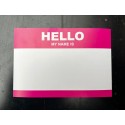 Hello my name is... Stickerpack - DIN A7 - 5 Farben