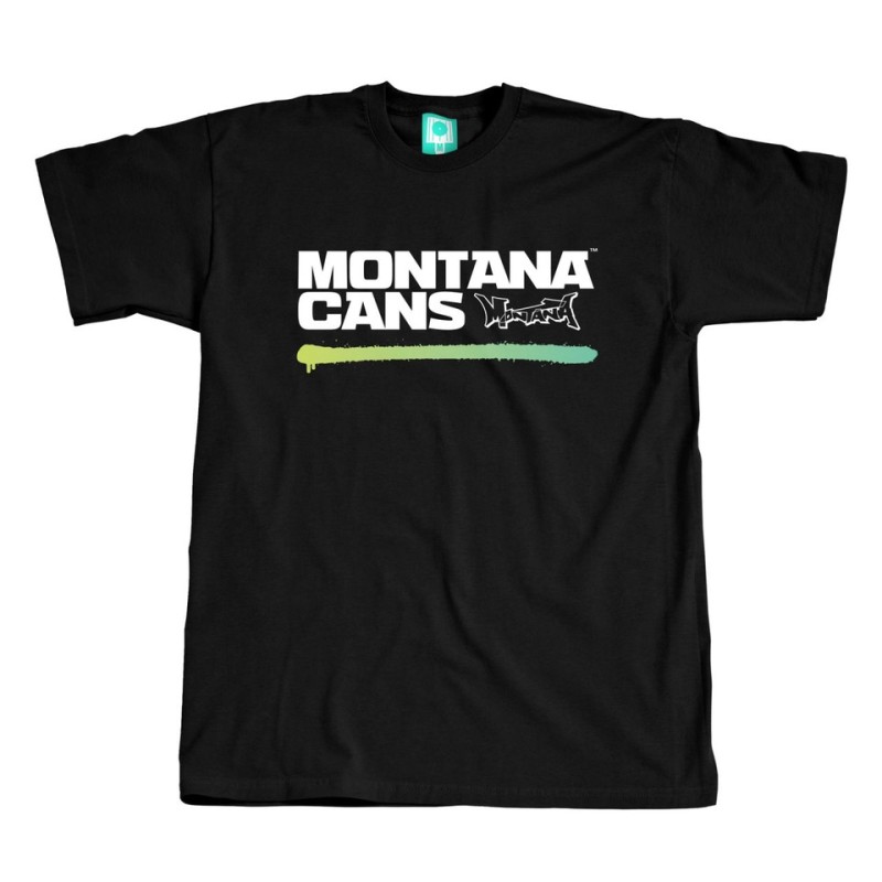 Montana Cans Typo+Logo Underline T-Shirt black